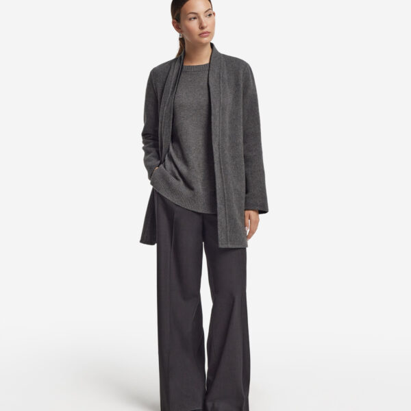 Reversible cashmere coat