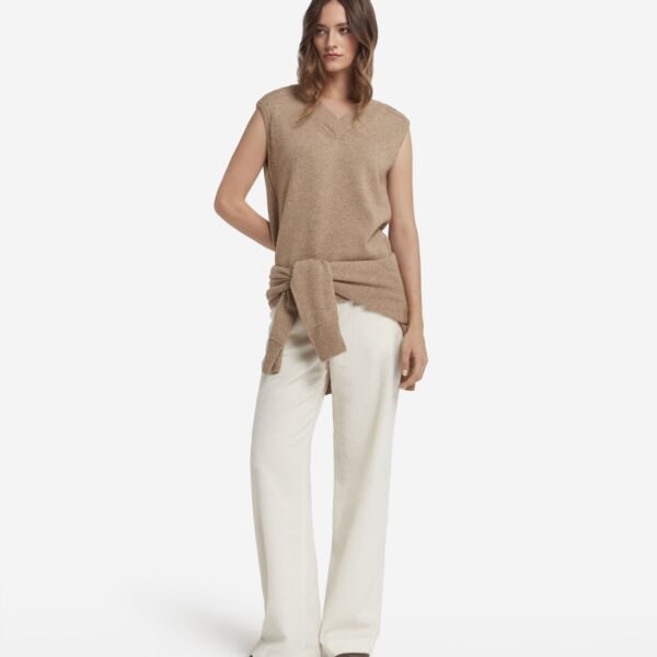 Ultrasoft Undyed Cashmere Vest