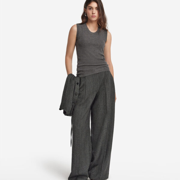 Ultrafine Cashmere ribbed vest