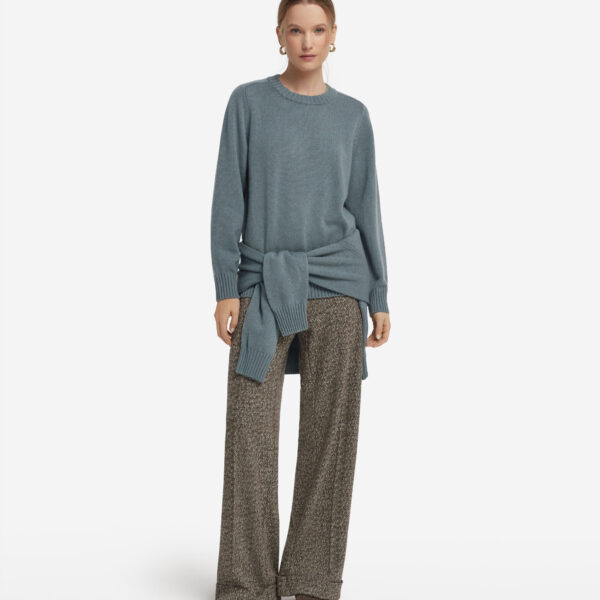 Ultrasoft Cashmere Crewneck Sweater with Set-in Sleeves
