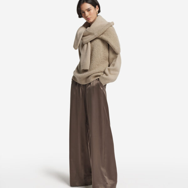 Cashmere Bouclé crewneck sweater