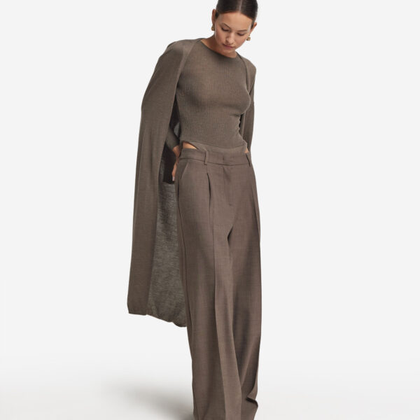 Ultrafine Cashmere ribbed bodysuit