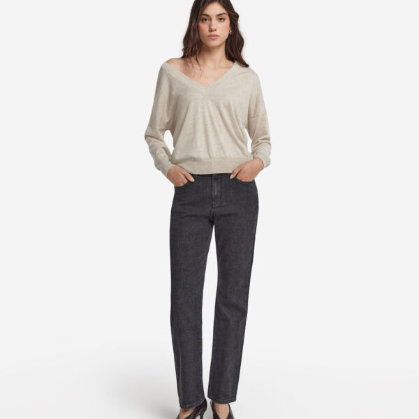 Ultrafine Cashmere Double V-Neck Sweater