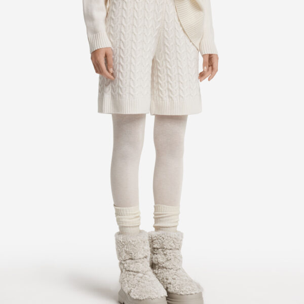 Ultrasoft Cashmere cable-knit shorts