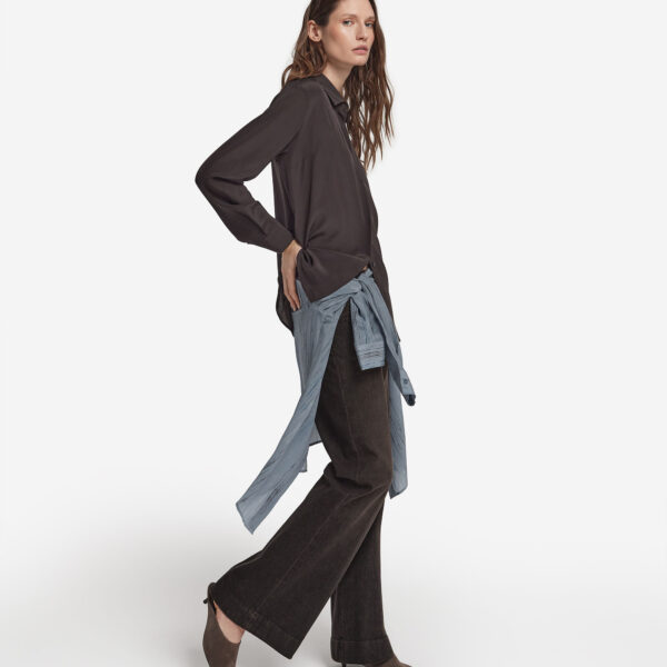 Cashmere Denim Flared Pants