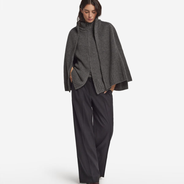 Ultrasoft Cashmere Zippered Cape