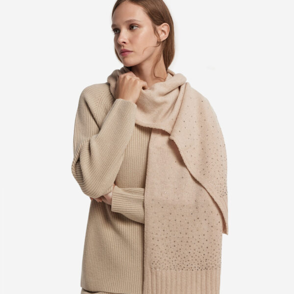 Cashmere Rhinestone Scarf