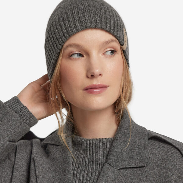 Ultrasoft Cashmere Double Ribbed Cap